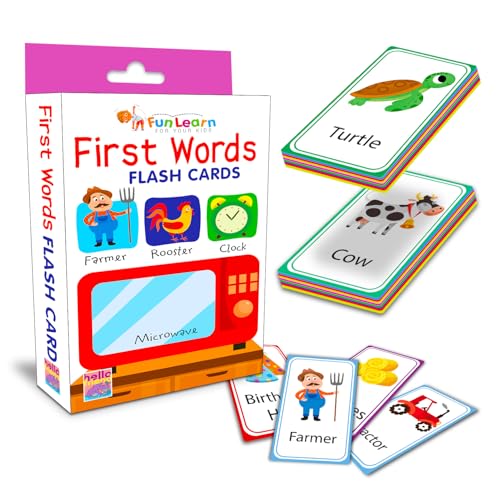 Hello Friend My First Word Flashcards for Kids, Kids and Toddlers, Age 1+, Multi-Colour, Pack of 30