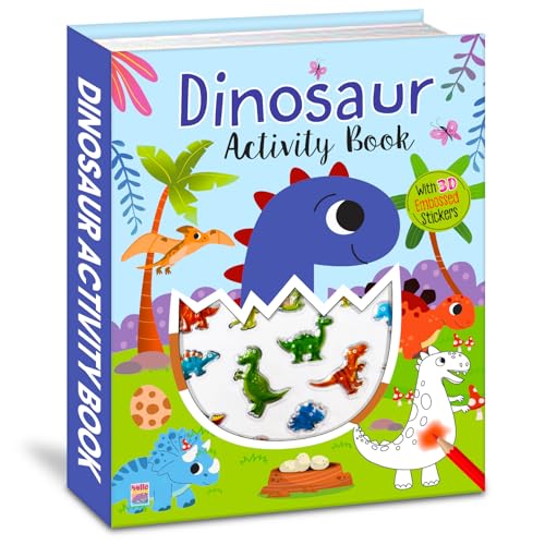 Dinosaur Acitvity Book with 3D Embossed Stickers