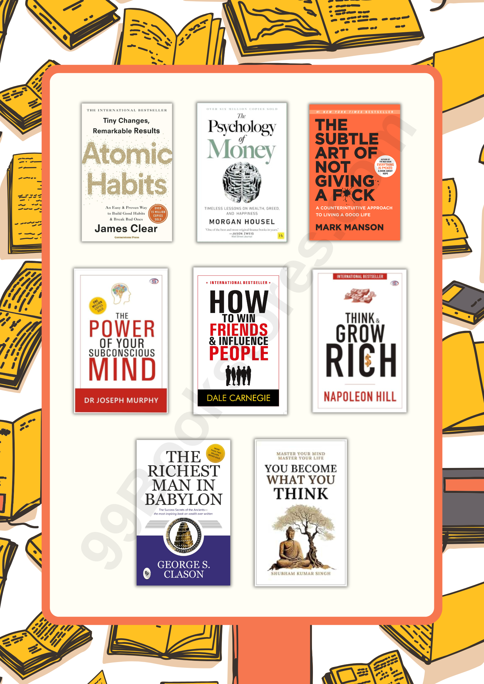Bestseller Self-help Box 8 Books COMBO – 99Bookstore