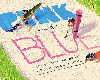 Pink and Blue by Ritu Vaishnav