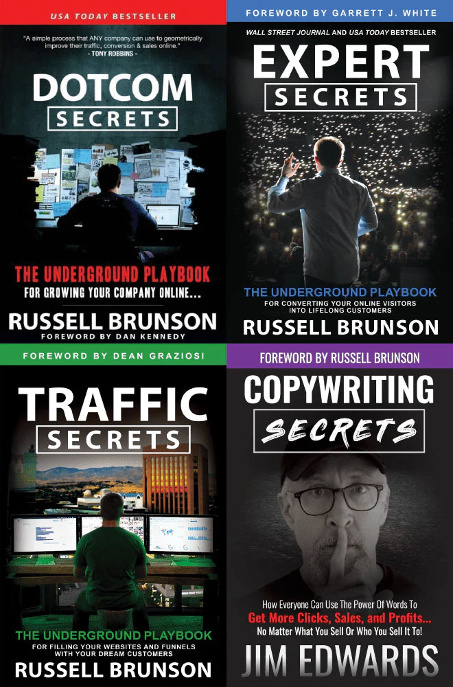 Russell Brunson Combo(4 Books Set) Paperback