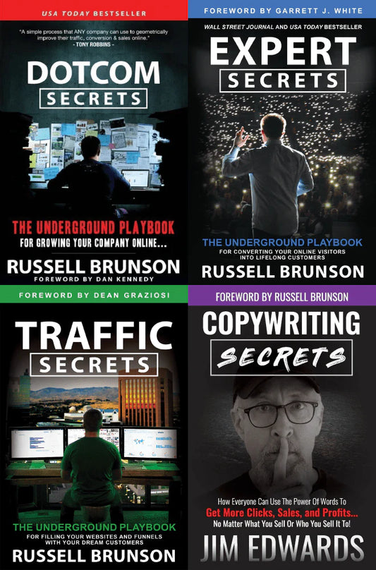 Russell Brunson Combo Collection (4 Books Set) Paperback
