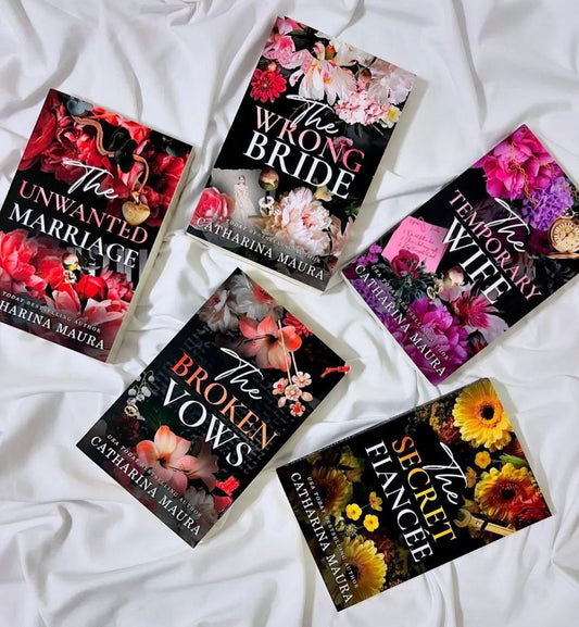 (5 Books Combo) The Wrong Bride + The Temporary Wife + The Unwanted Marriage + The Broken Vows + The Secret Fiancee by Catharina Maura