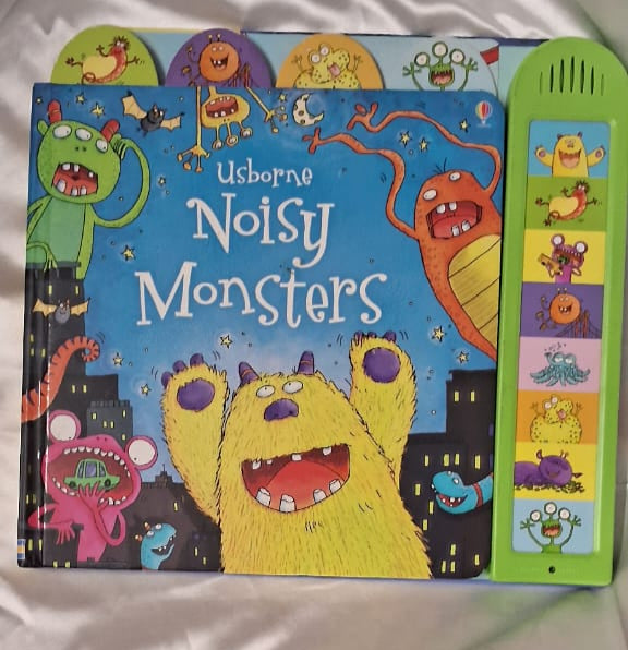 NOISY MONSTERS -usborne  preloved HB without music