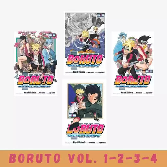 Boruto: Naruto Next Generations, Manga Combo Set, Vol. 1,2,3 & 4