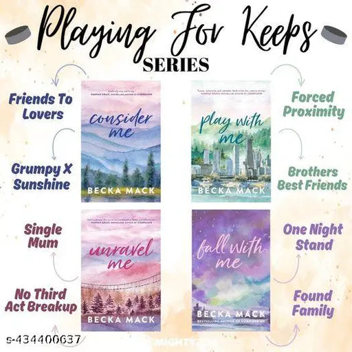 Combo 4 Bookset Consider Me, Play With Me ,Unravel Me ,Fall with Me (Playing for Keeps)