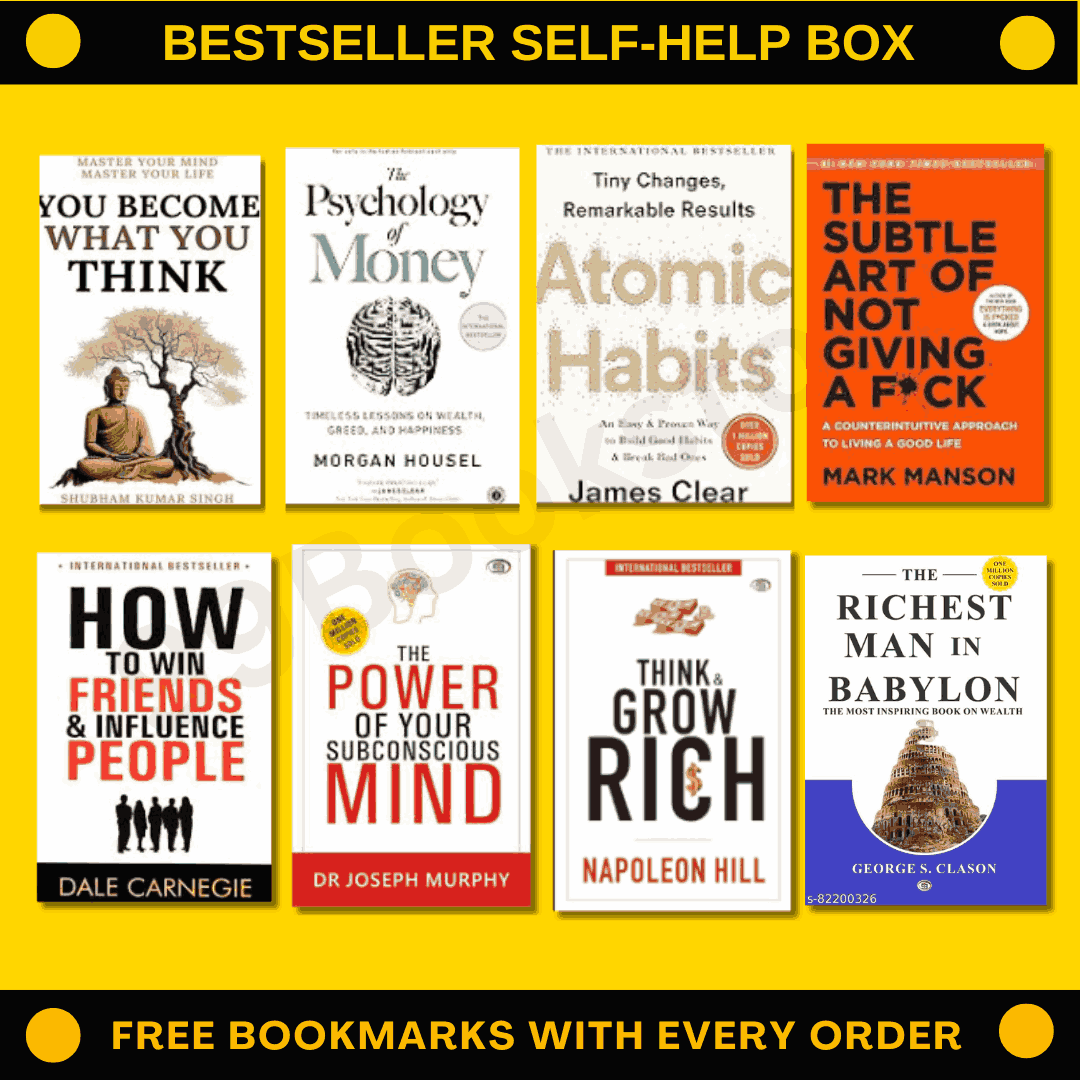 Bestseller Self help Box 8 Books COMBO 99Bookstore bestseller-self-help-box-8-books-combo-99bookstore