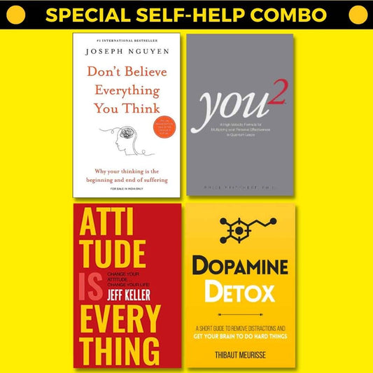 (COMBO SET) Don't Believe Everything You Think + You2 + Attitude is Everything+ Dopamine Detox